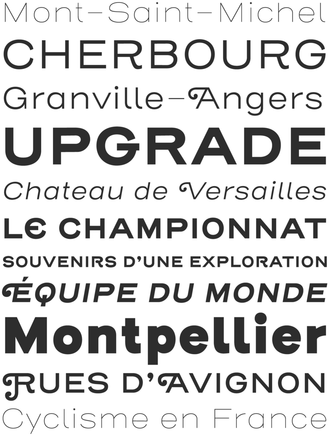 Specimen Henderson Sans