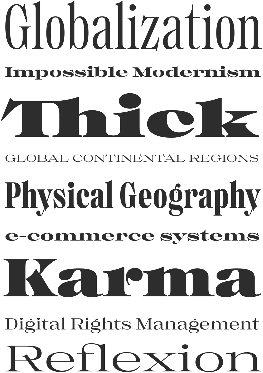 Specimen Regional