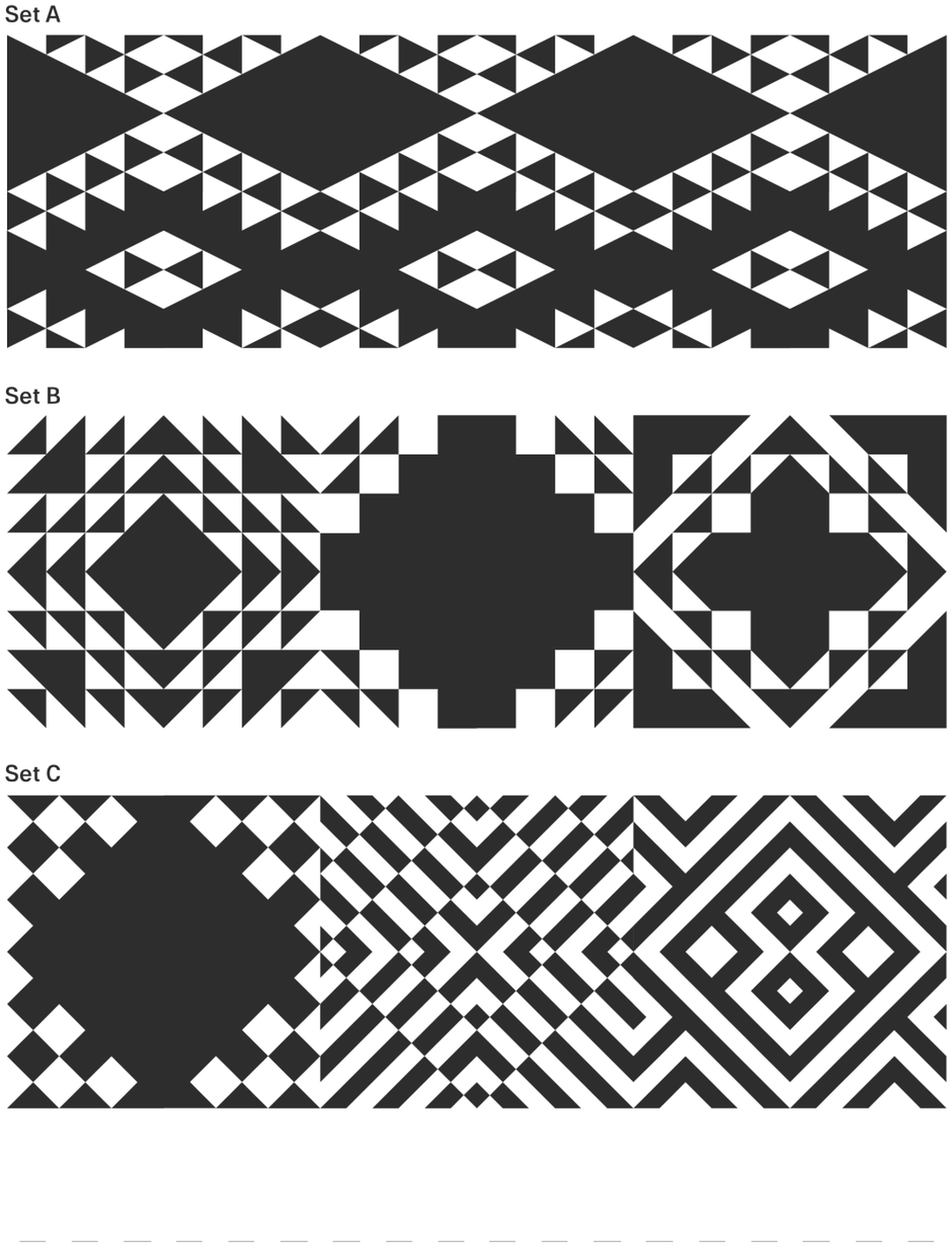 Specimen Tinkuy Patterns
