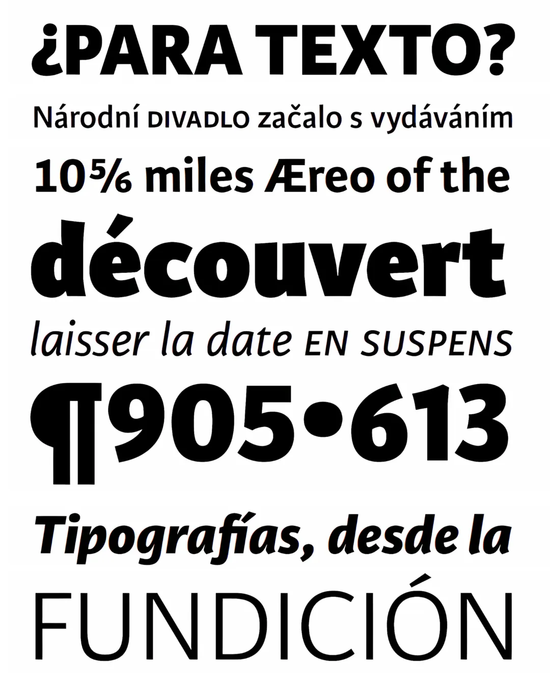 Specimen Karmina Sans