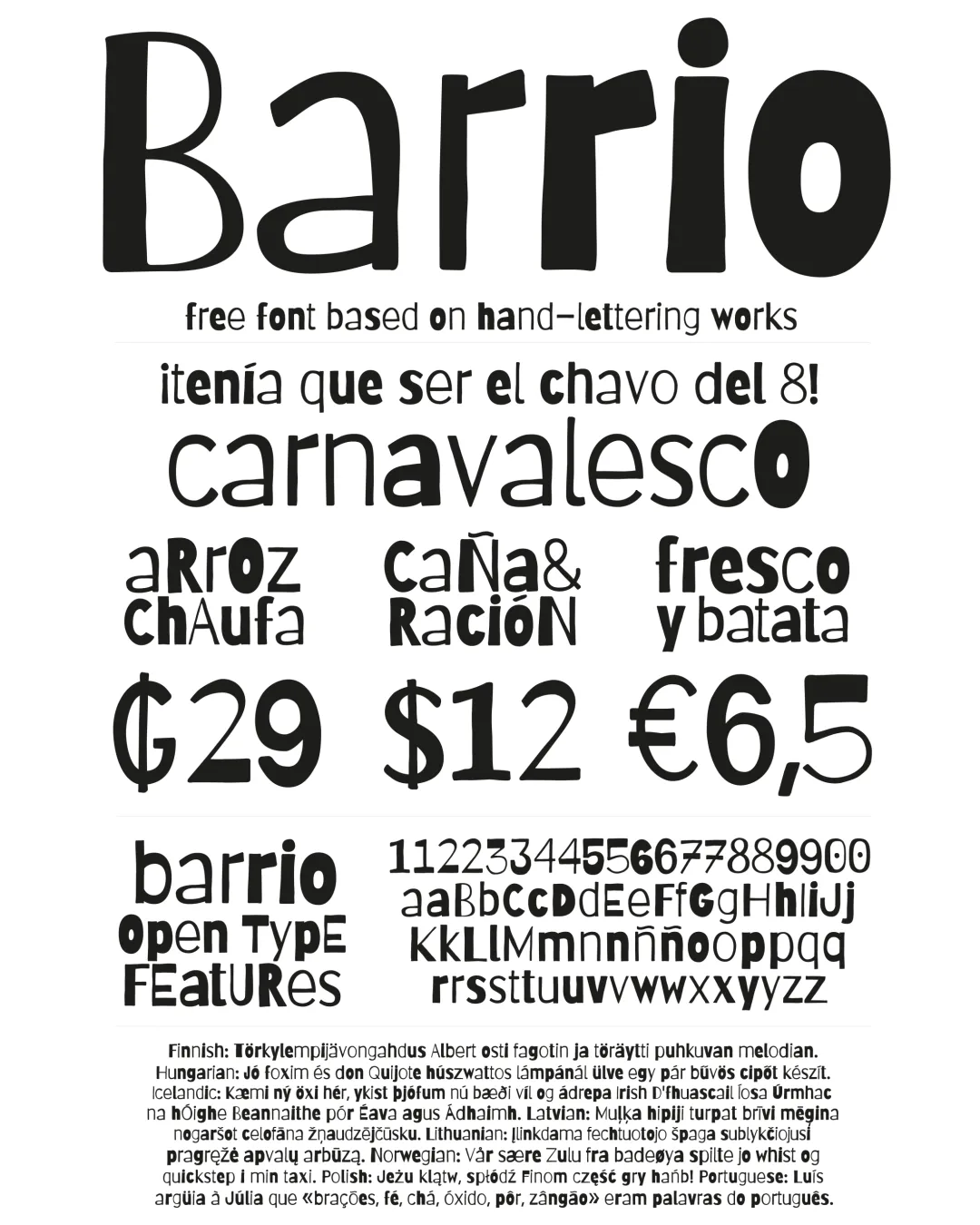 Espécimen Tipográfico
