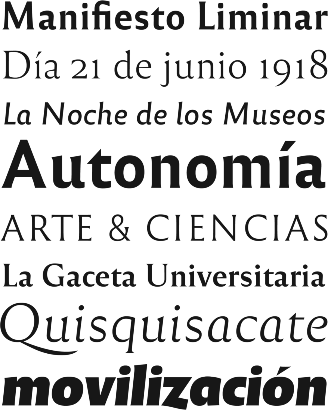 Espécimen Tipográfico