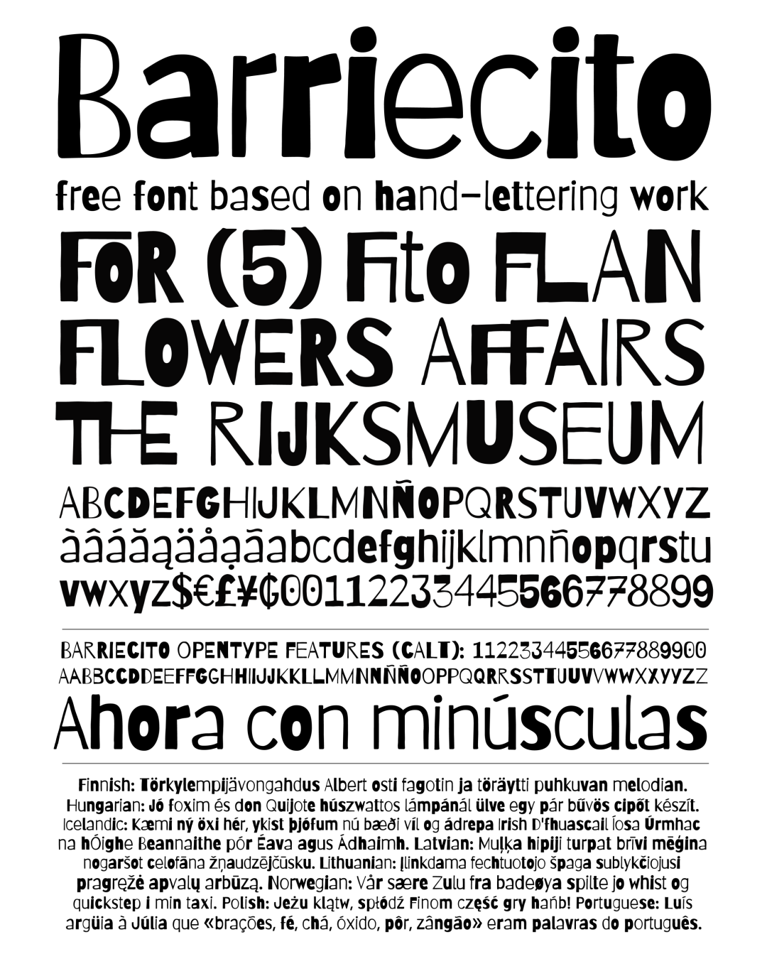 Espécimen Tipográfico