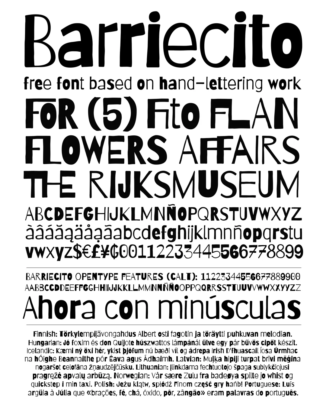 Espécimen Tipográfico