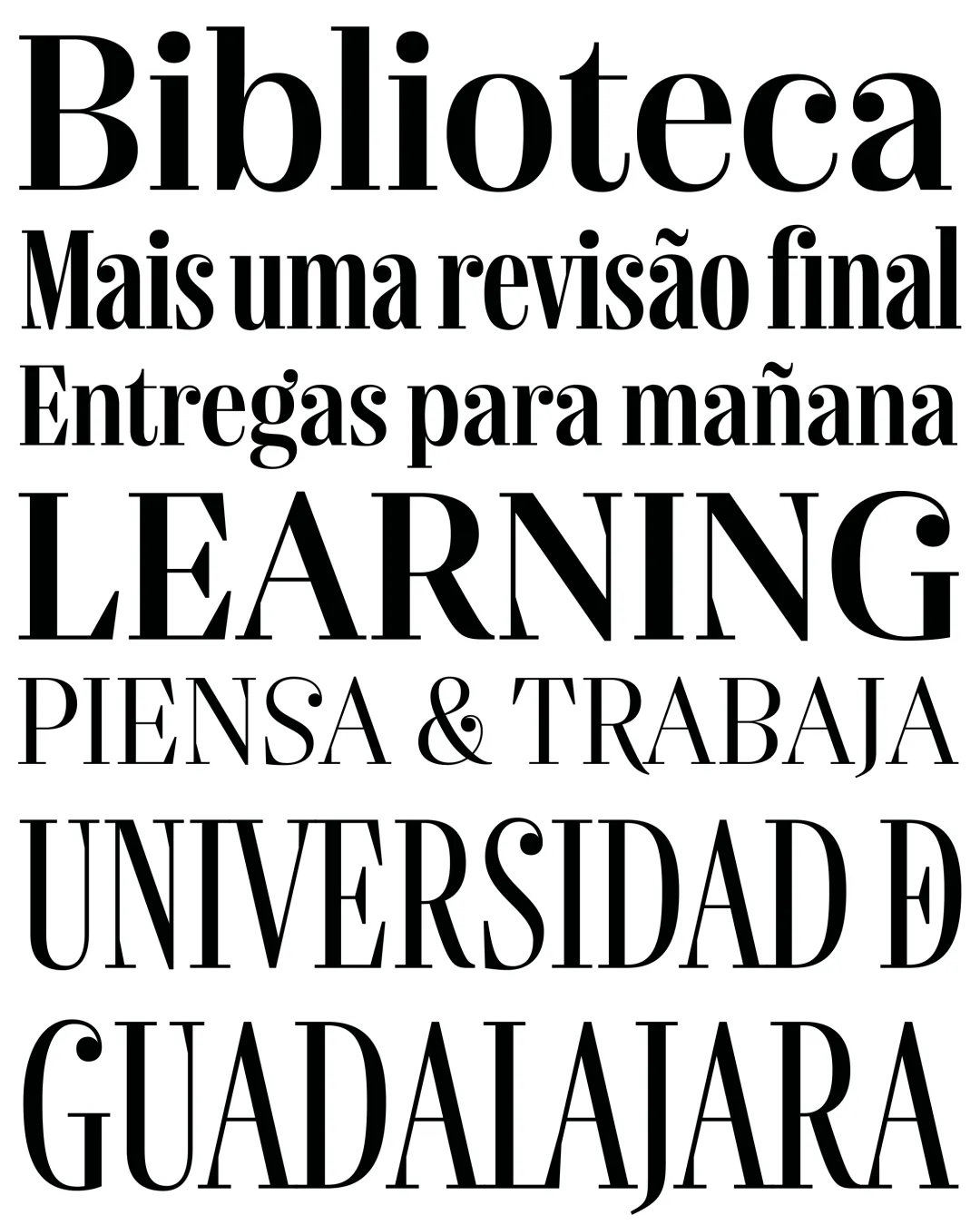 Espécimen Tipográfico