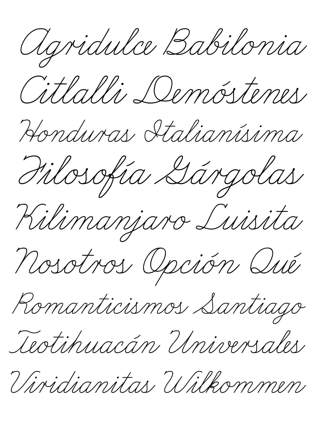 Espécimen Tipográfico