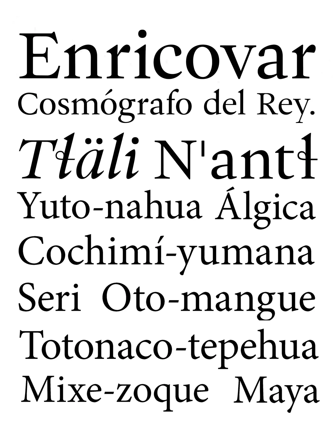 Espécimen Tipográfico