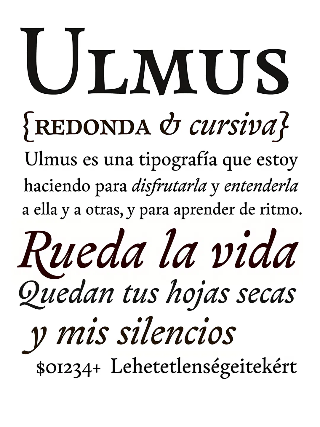 Espécimen Tipográfico