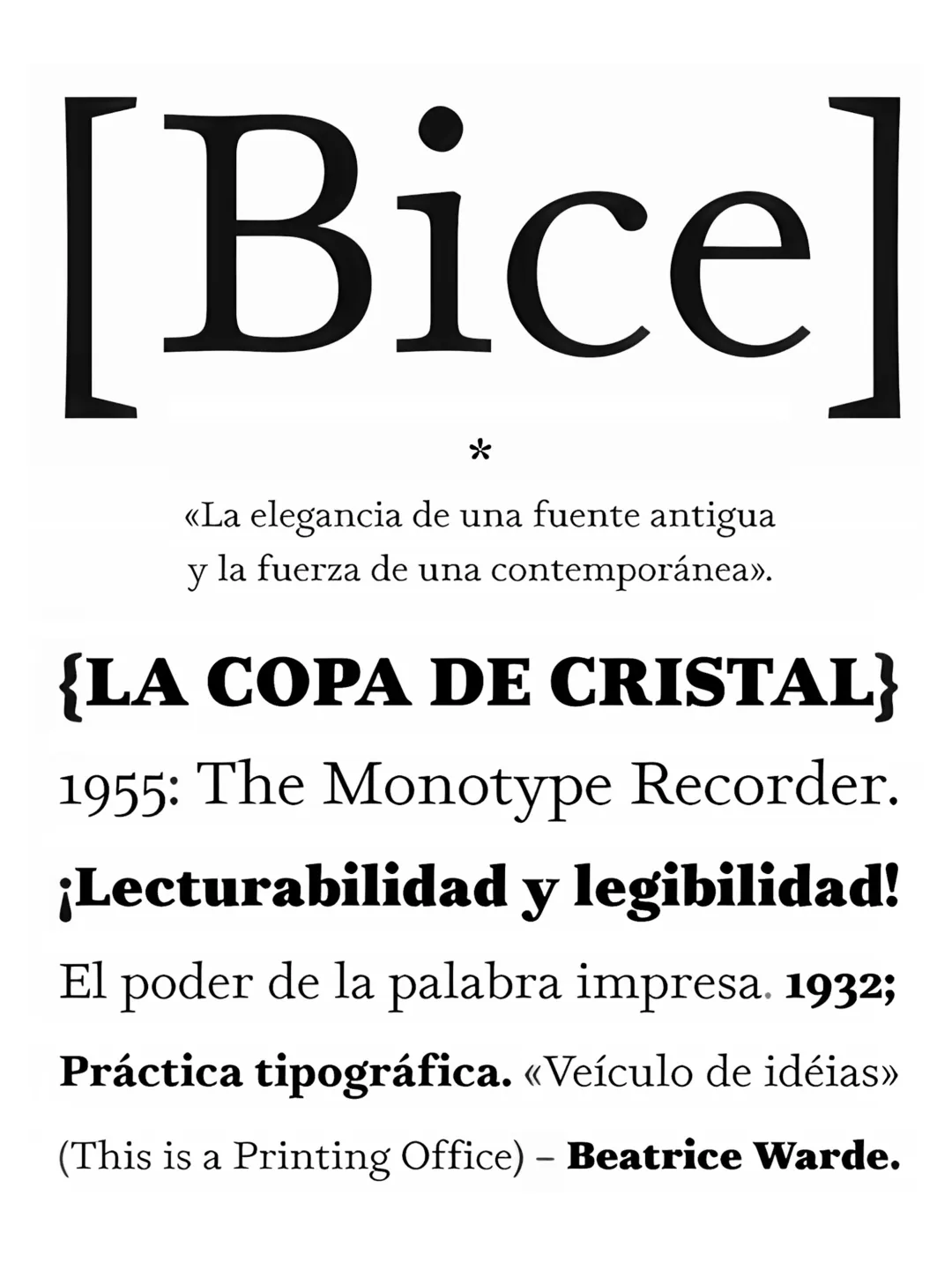 Espécimen Tipográfico