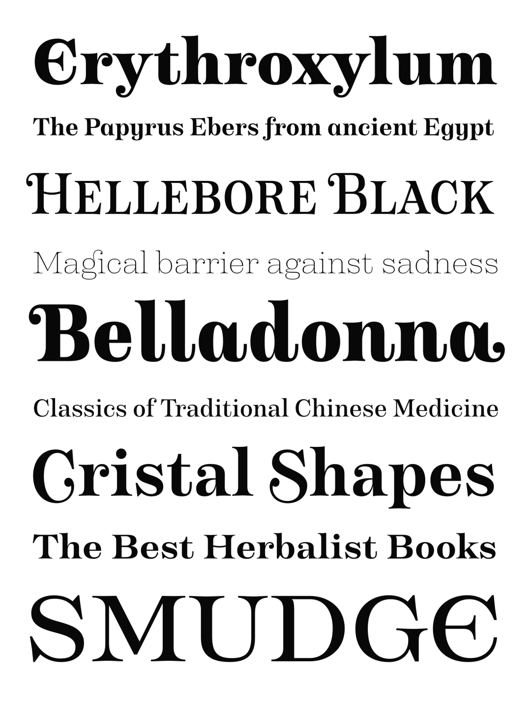 Specimen Apothicaire