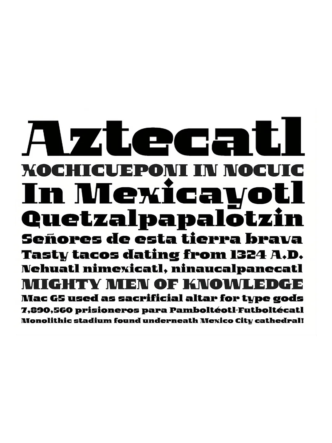 Espécimen Tipográfico