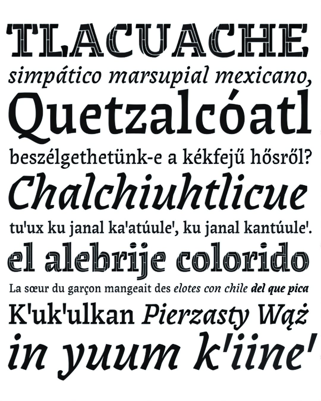 Espécimen Tipográfico
