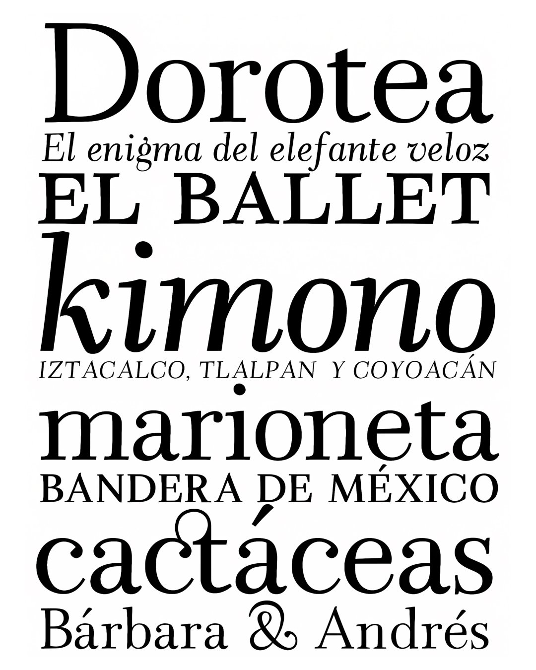 Espécimen Tipográfico