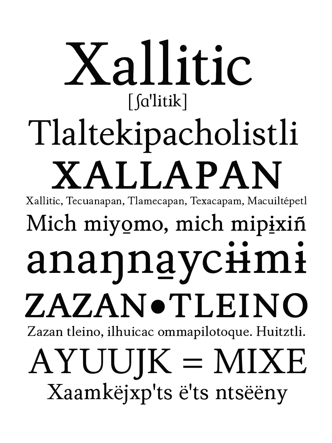 Espécimen Tipográfico