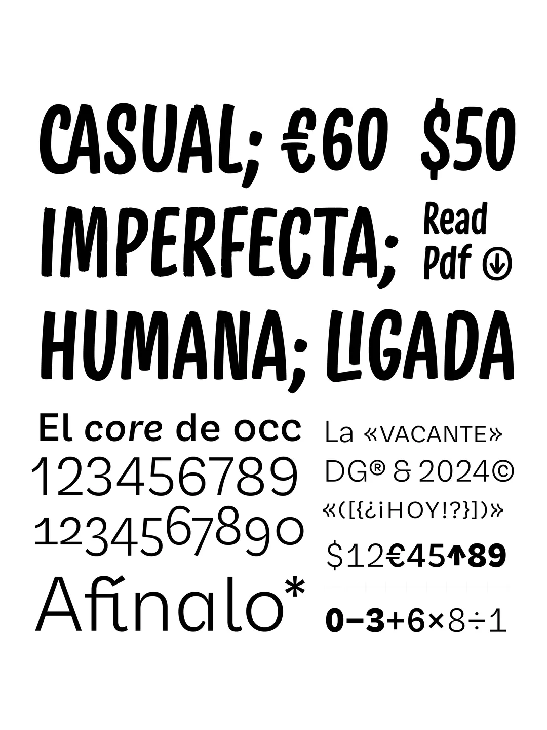 Espécimen Tipográfico
