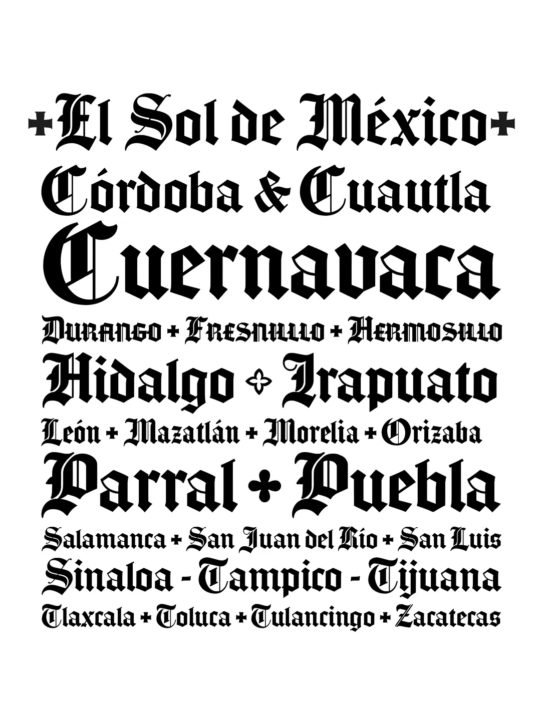 Espécimen Tipográfico